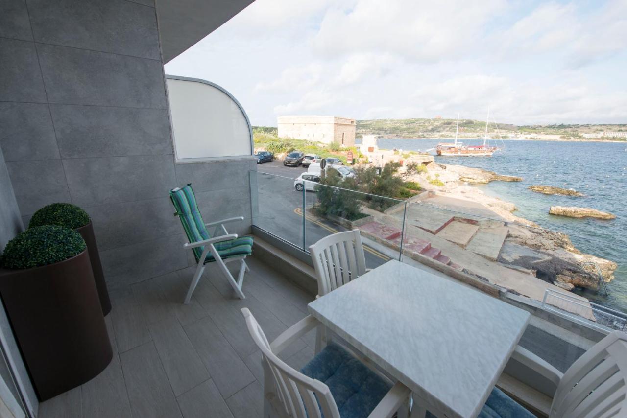 Beachfront With Seaviews Apartment No56 Award Winner Unbeatable Location For Closeness To The Sea Ideal For Guests Looking For Winter Spring And Autumn Breaks In Sunny Malta Also Ideal For Coastal Hikers Mellieha Exterior foto