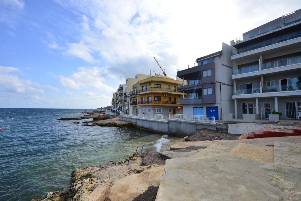 Beachfront With Seaviews Apartment No56 Award Winner Unbeatable Location For Closeness To The Sea Ideal For Guests Looking For Winter Spring And Autumn Breaks In Sunny Malta Also Ideal For Coastal Hikers Mellieha Exterior foto